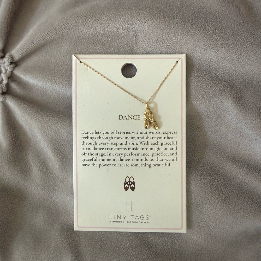 (NEW) Gold Ballet Necklace